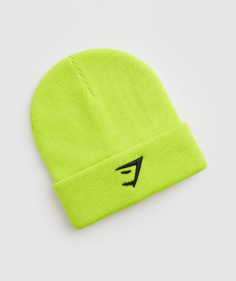 Gymshark Sharkhead Beanie Green | NZ 6OYGLR